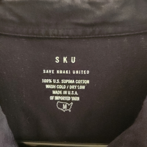 Save Khaki United LS button up polo - Picture 3 of 5